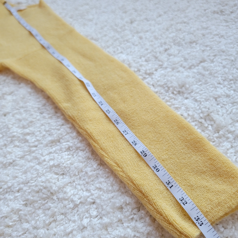 Sezane Pale Yellow V-Neck Button Cardigan - Picture 7 of 9